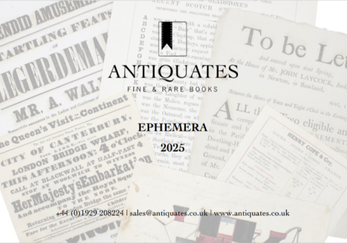 Antiquates Ltd.  Ephemera 2025