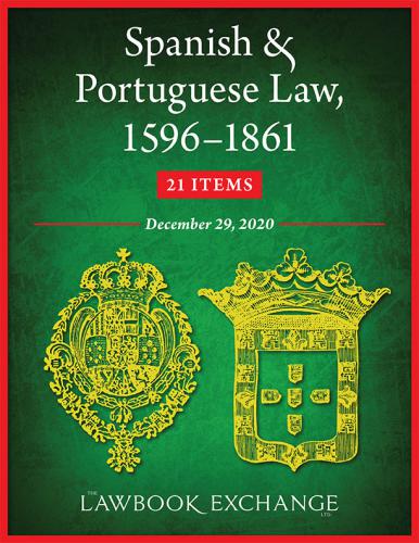 Lawbook Exchange - Spanish and Portuguese Law