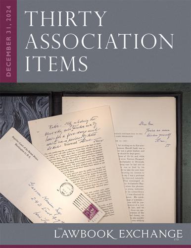 Lawbook Exchange Ltd.  Thirty Association Items