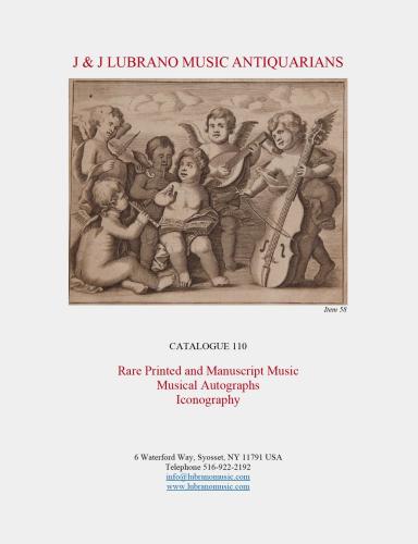 J & J Lubrano Music. Catalogue 110.
