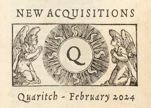 Bernard Quaritch Ltd.  February New Acquisitions