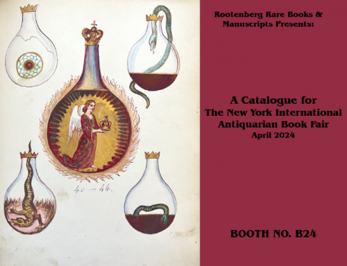 Rootenberg Rare Books and Manuscripts.  A Catalogue for the New York Book Fair