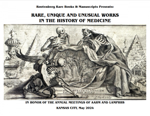 Rootenberg Rare Books and Manuscripts.  History of Medicine Catalogue