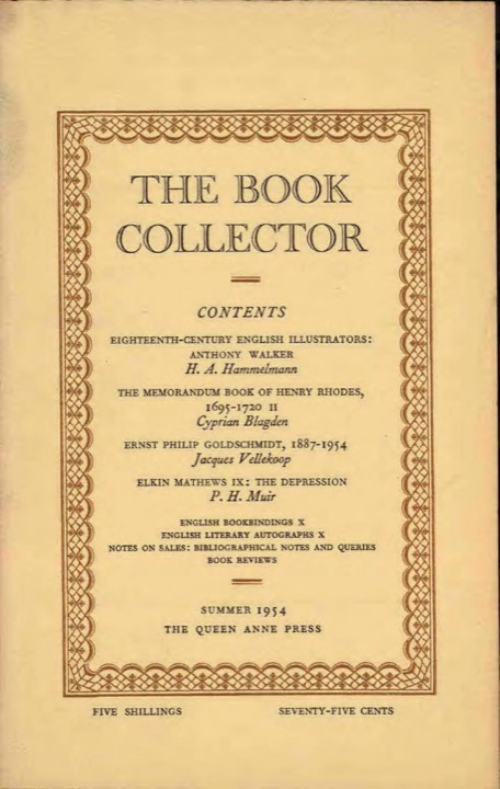 The Book Collector Front Cover The Book Collector front cover image