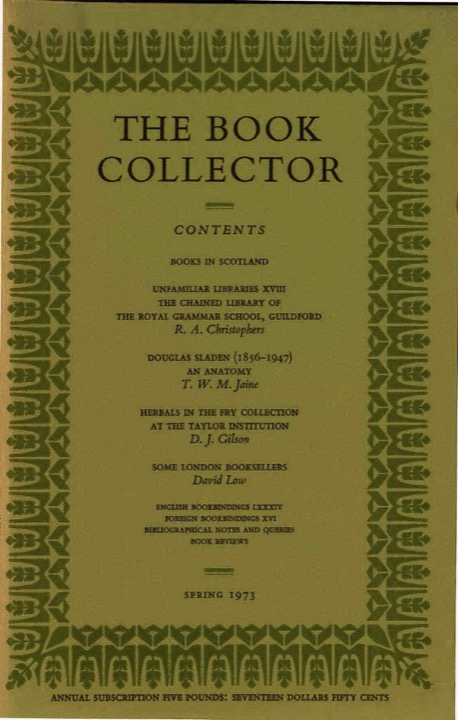The Book Collector Front Cover The Book Collector front cover image