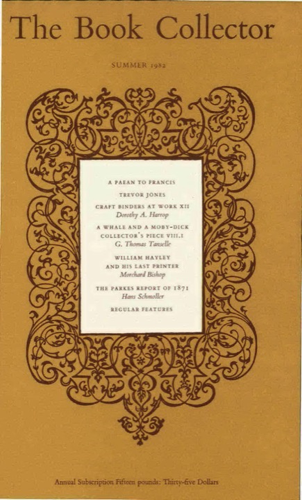 The Book Collector Front Cover The Book Collector front cover image