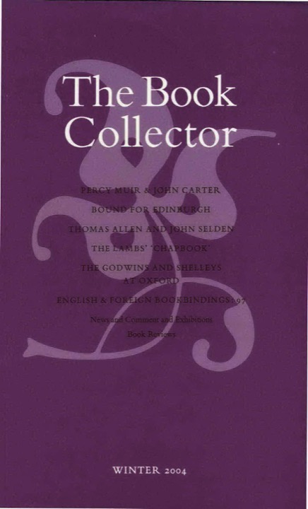 The Book Collector Front Cover The Book Collector front cover image