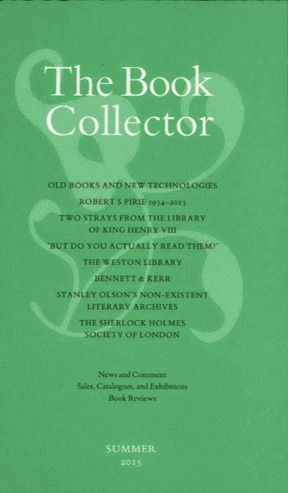 The Book Collector Front Cover The Book Collector front cover image