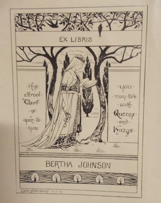 Bertha Johnson bookplate Fig.5