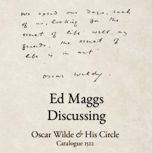 Ed Maggs discussing Oscar Wilde and his Circle
